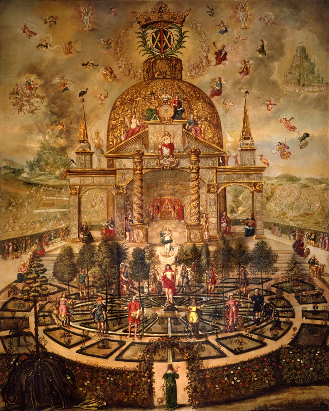 皇女アントニアのカバラ的祭壇画(バート・タイナハ三位一体教会、1659年-1663年)