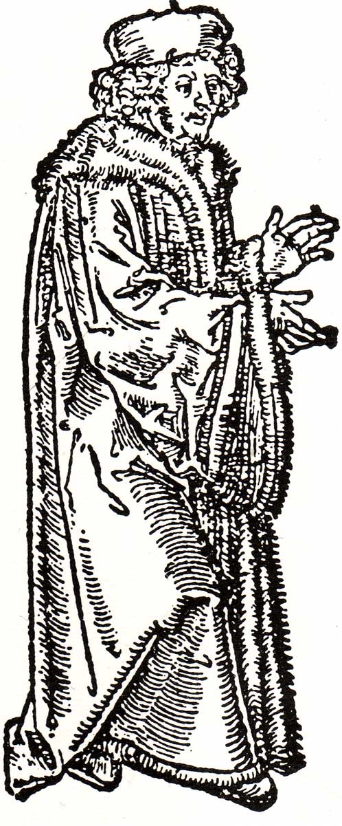 ヨハネス・ロイヒリンの木版画肖像(1516年、作者不詳)