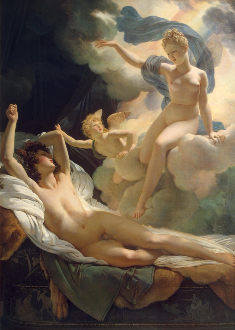 ピエール=ナルシス・ゲラン『モルペウスとイリス』(エルミタージュ美術館、1811年)