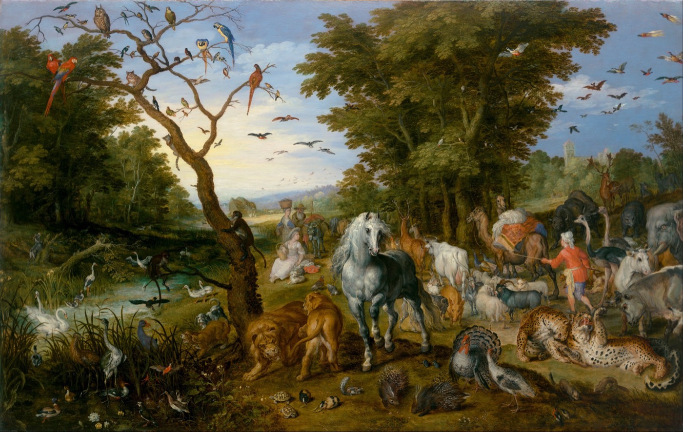 ヤン・ブリューゲル（父）『ノアの方舟に入る動物たち』(1613年頃)