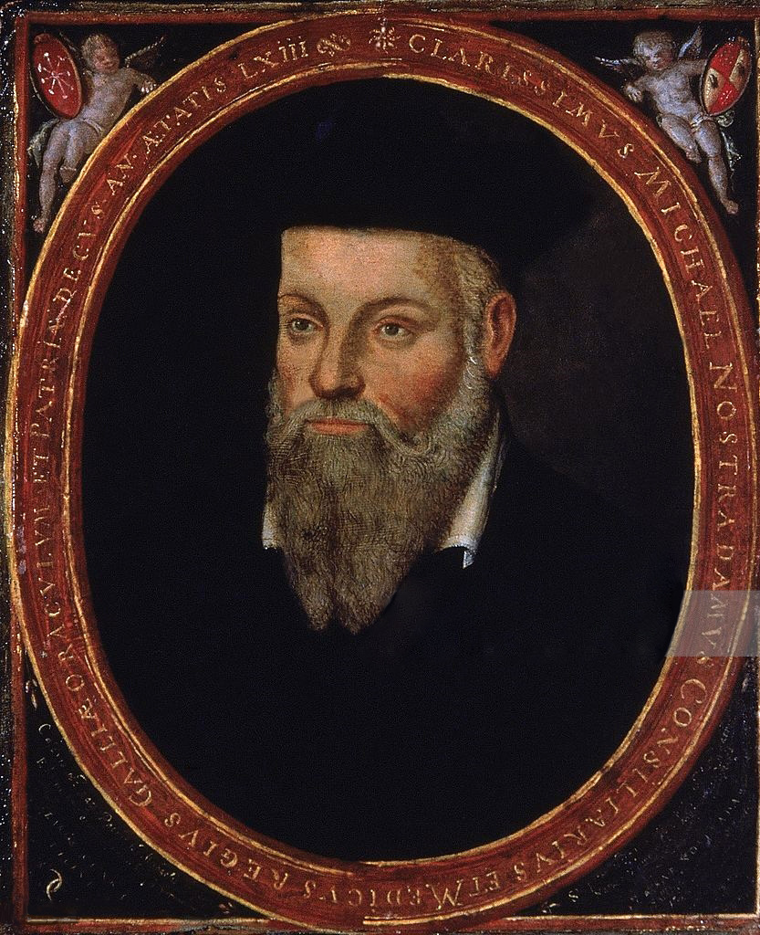 息子セザール・ド・ノートルダムによるノストラダムスの肖像画(1614年頃)