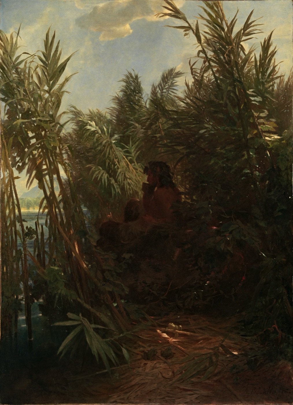 アルノルト・ベックリン『葦の中のパーン』(1857年、ヴィンタートゥール美術館)