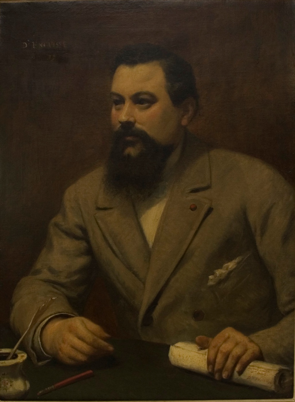 オーギュスト＝エミール・デランドによるジェラール・アンコース（パピュス）の肖像画(1899年)