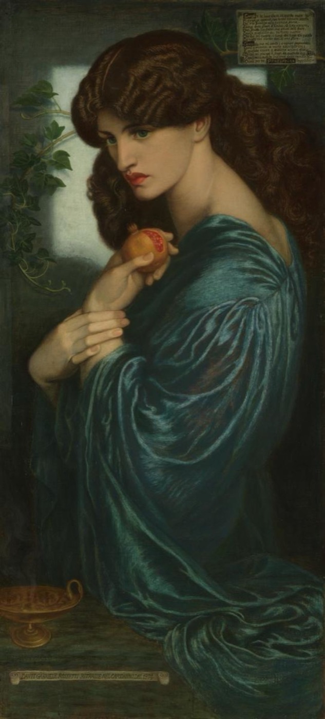 ダンテ・ゲイブリエル・ロセッティ『プロセルピナ』(テート・ブリテン、1874年)