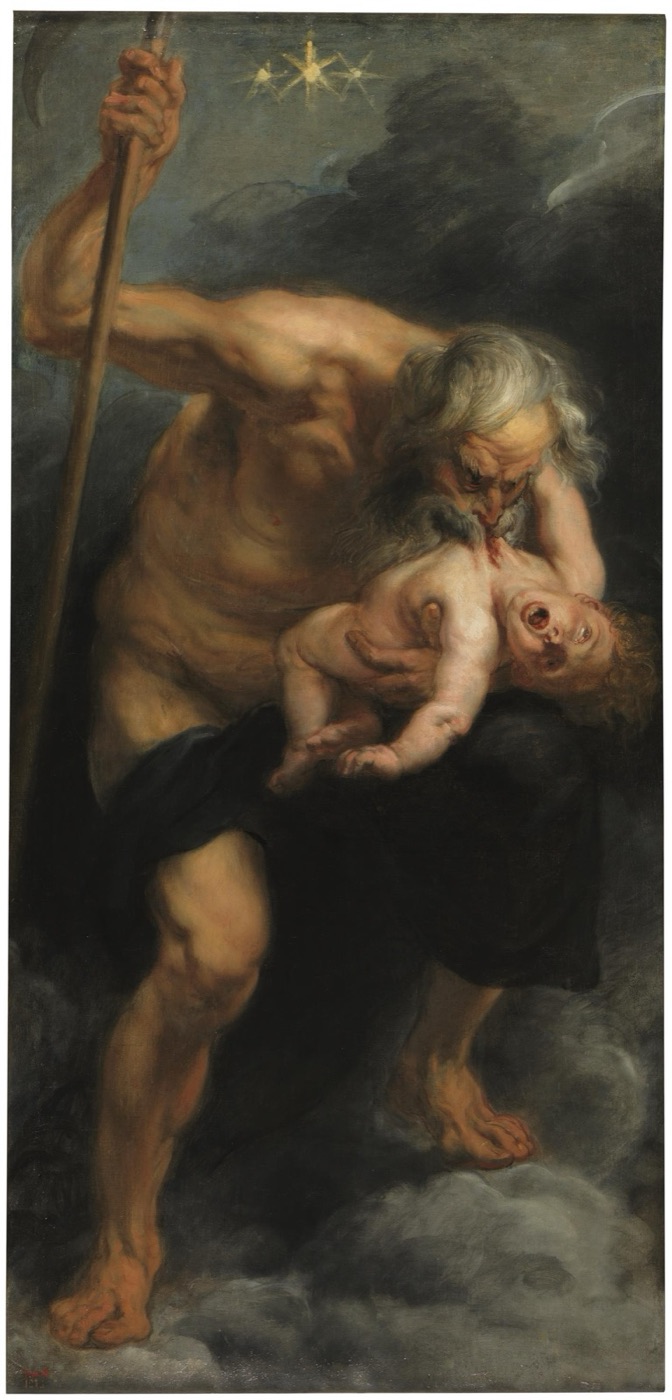 ルーベンス『我が子を食らうサトゥルヌス』(プラド美術館、1636年頃)