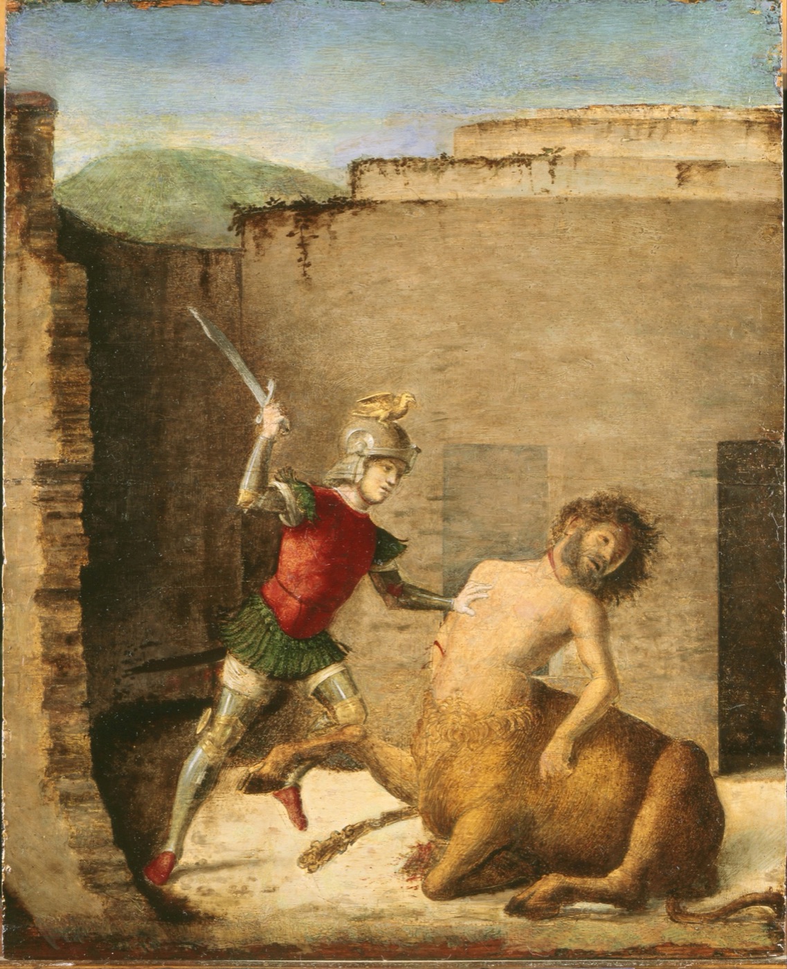 チーマ・ダ・コネリアーノ『ミノタウロスを討つテセウス』(ポルディ・ペッツォーリ美術館、1505年頃)