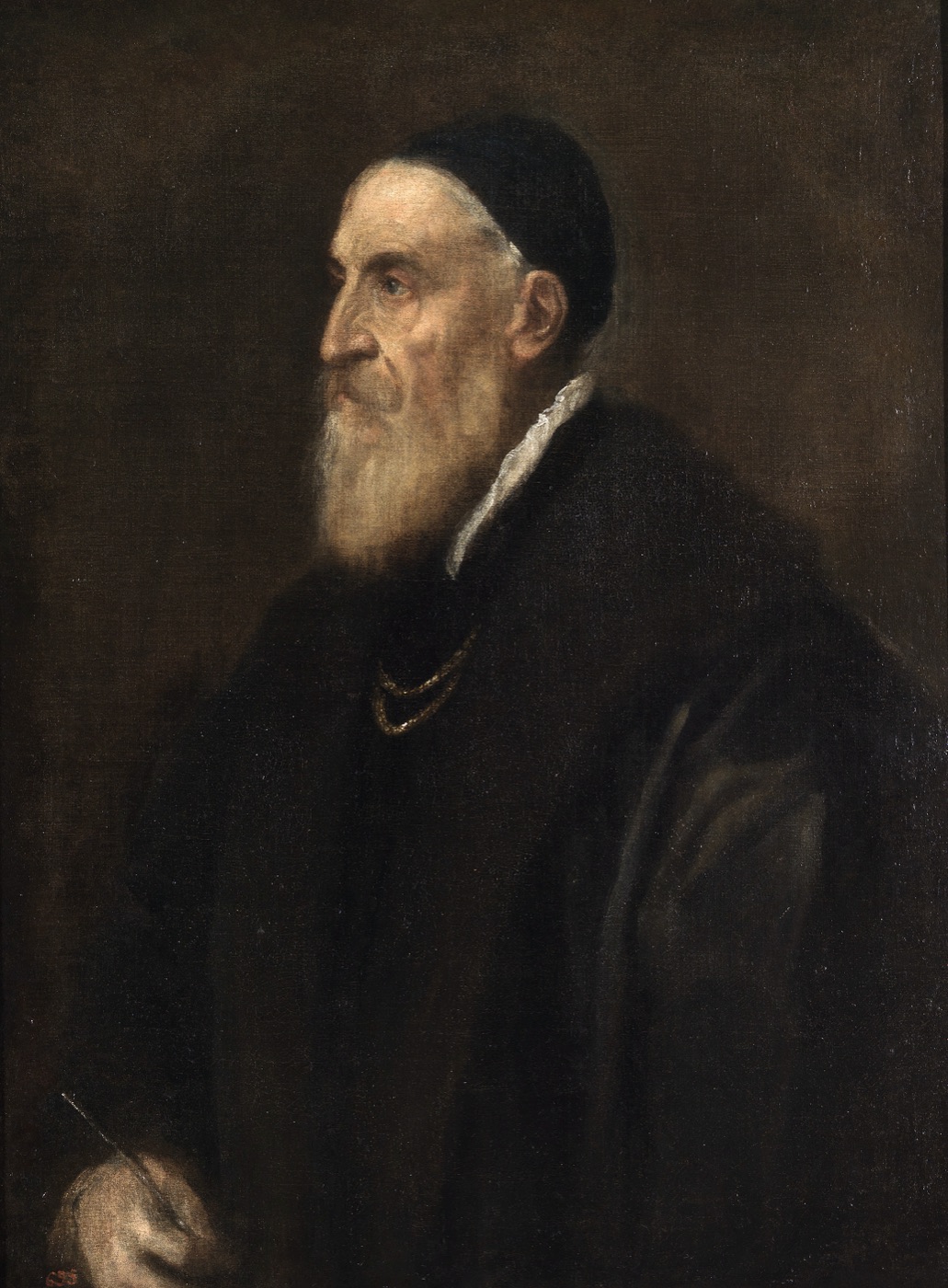 ティツィアーノの自画像(プラド美術館、1562年頃)